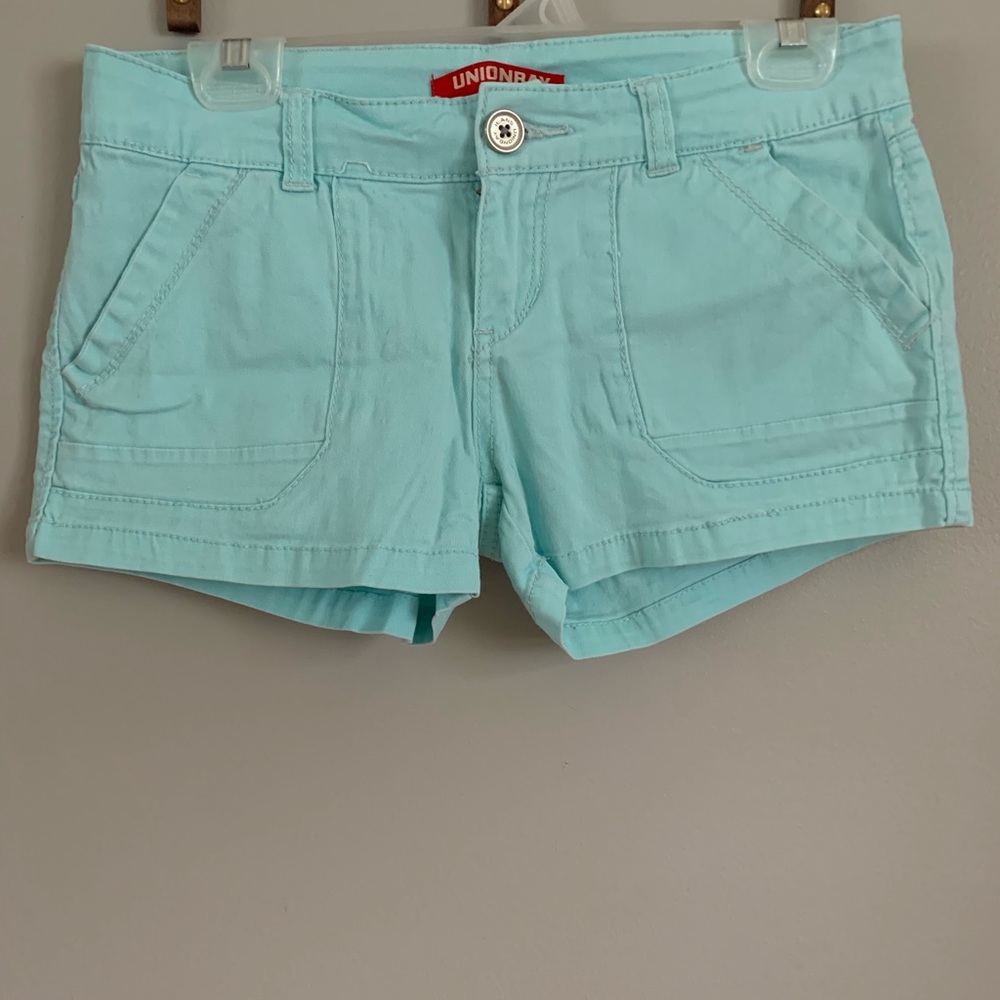 Aqua Blue jean shorts